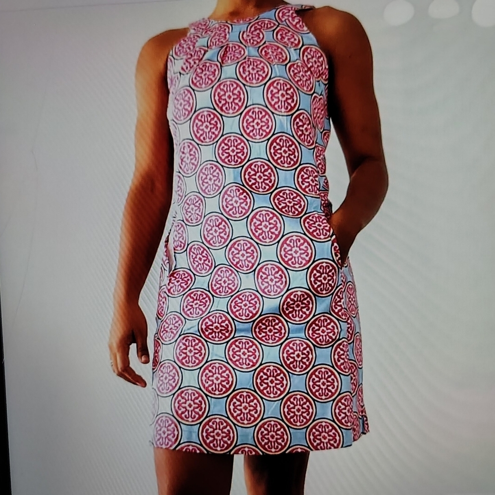 NWT DIZZY LIZZIE CHARLESTON SHIFT COTTON MEDALLIONS DRESS Sz Various